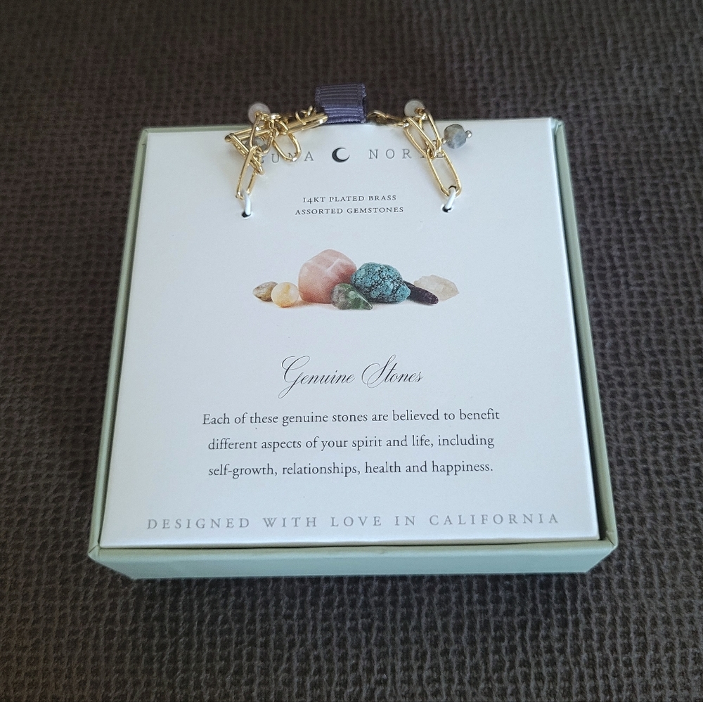 ✨️HP✨️ Luna🌙 Norte Multiple Gemstone Bead Bracelet - NIB - Picture 11 of 16